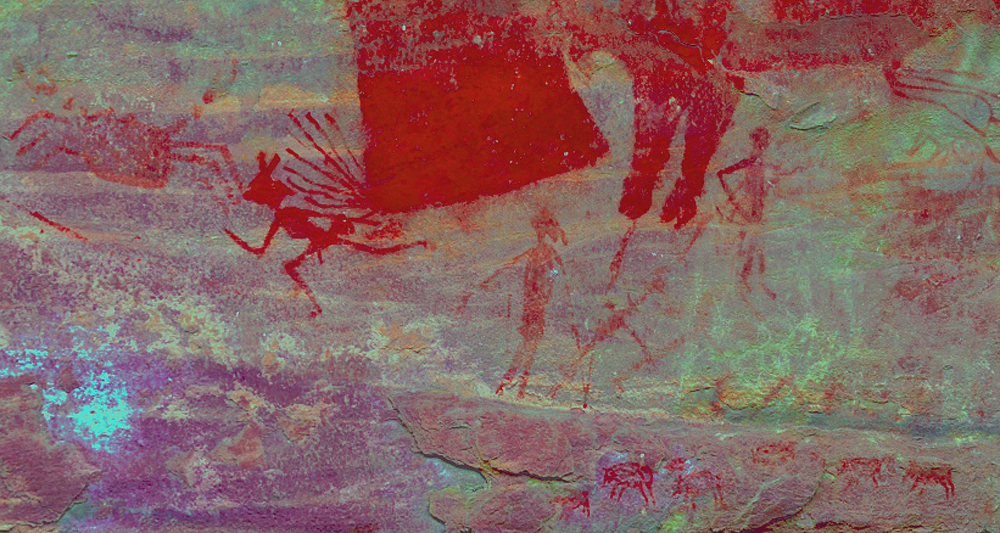 Bhimbetka rock art in India