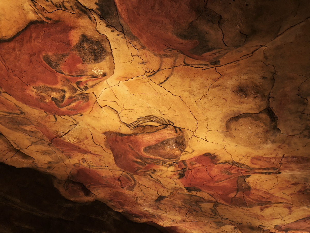 Prehistoric Altamira Cave Paintings Spain life prehistoric times Palaeolithic religious rituals