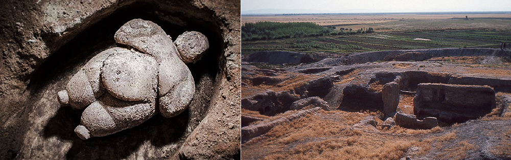 Figurine discovered at Ҫatalhöyük 