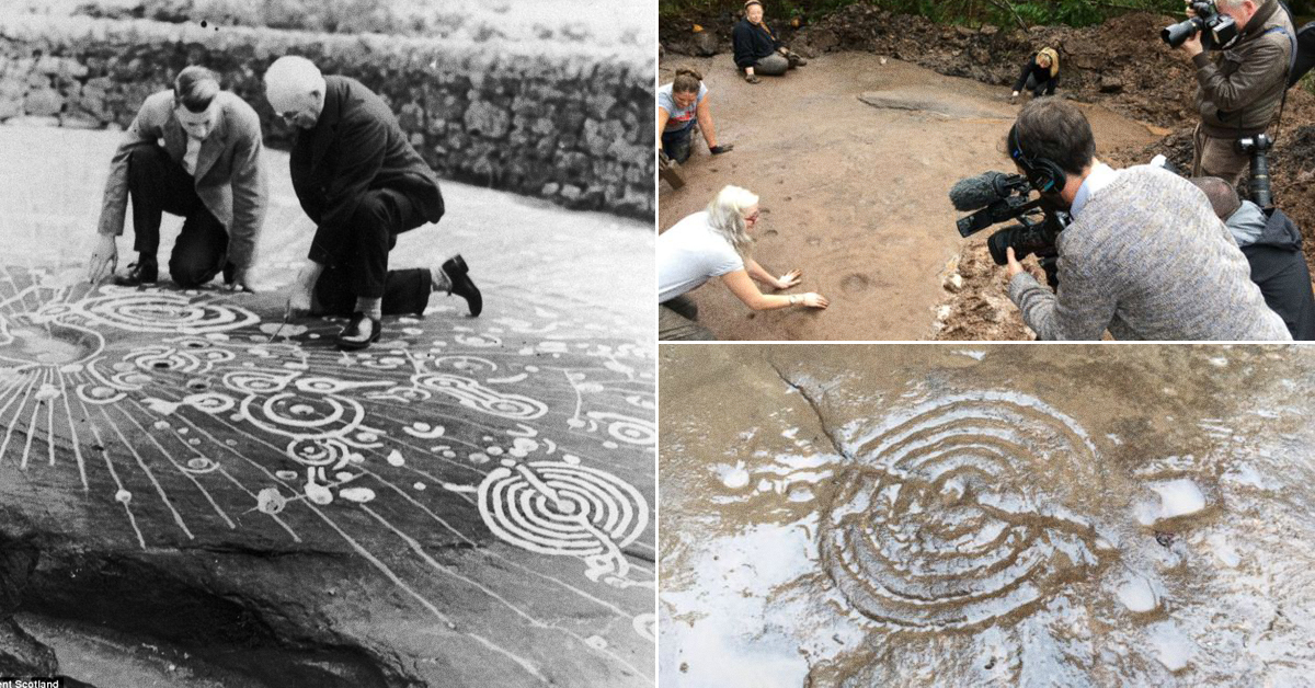 Prehistoric Cochno Stone unearthed in Scotland