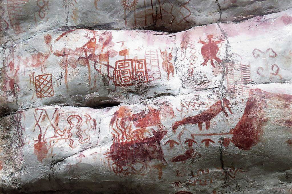 Cave paintings conserved in Columbia