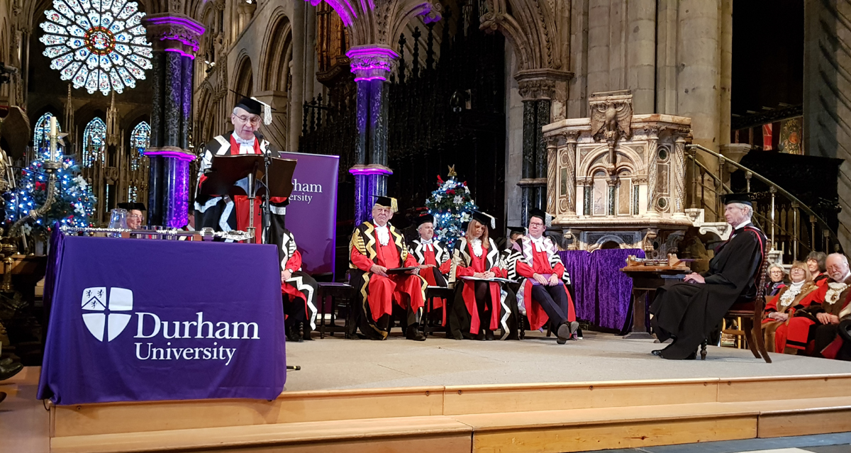 Master of Science Honoris Causa Bradshaw Foundation Chairman Damon de Laszlo University of Durham