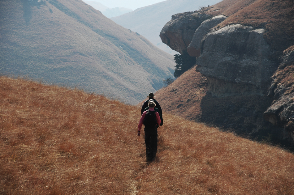 Drakensberg Mountains in southern Africa