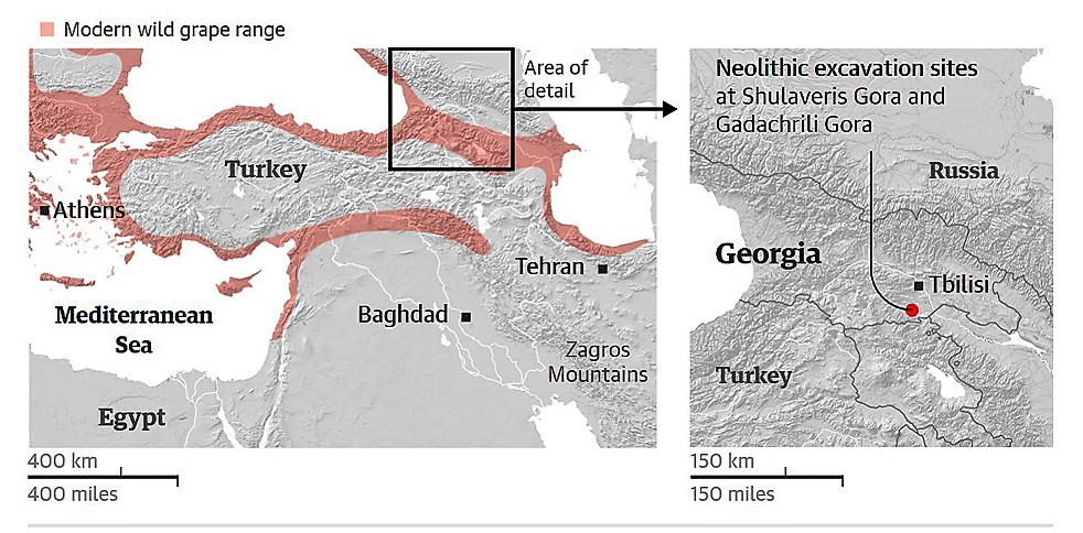 Earliest winemaking in Georgia