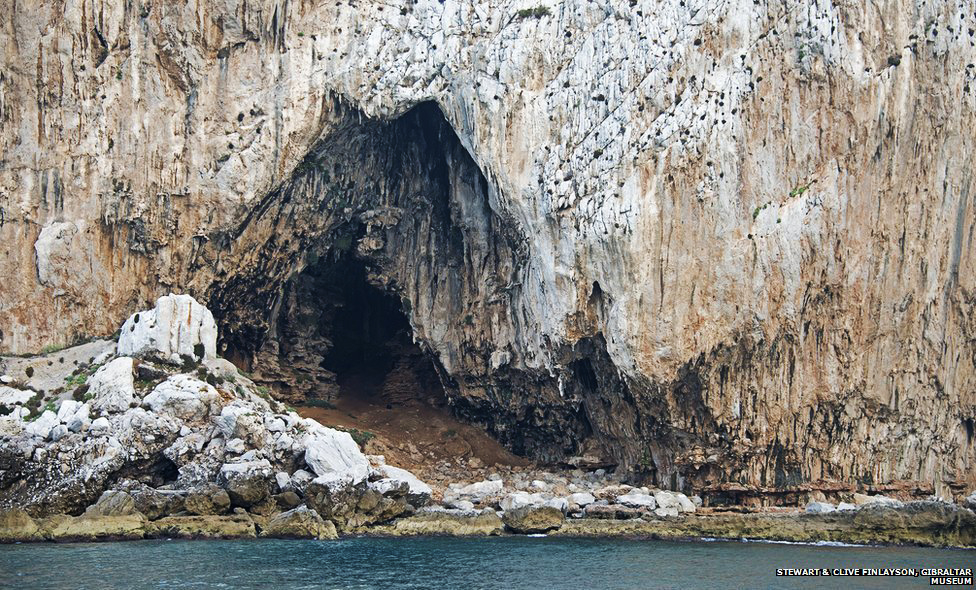 Goreham's Cave in Gibraltar occupied by Neanderthal