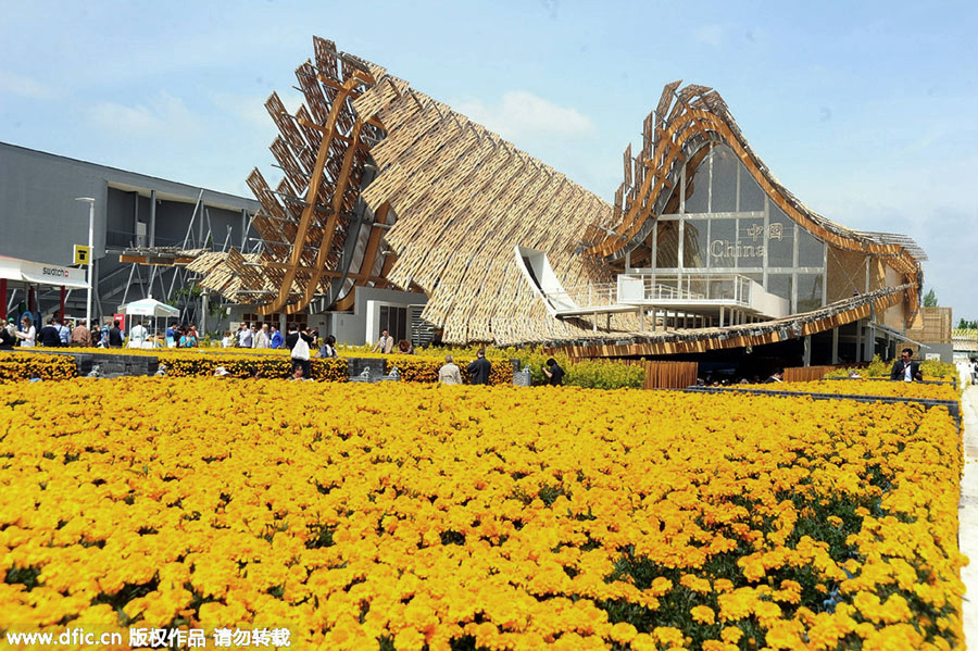 Huashan rock paintings at the Milan Expo 2015