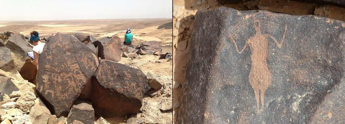 Discovery of rock art in the Black Desert of Jordan