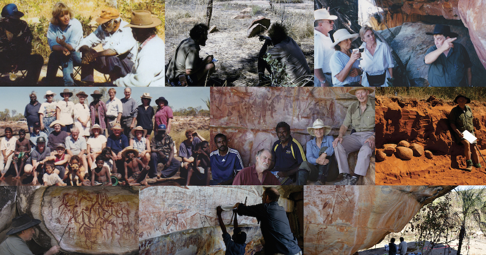 Maria Myers AC, Kimberley Foundation Australia Chairman. Gwion Gwion rock art of the Kimberley.