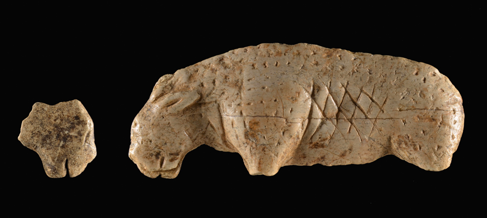 lion mammoth ivory sculpture from the Vogelherd Cave in Germany