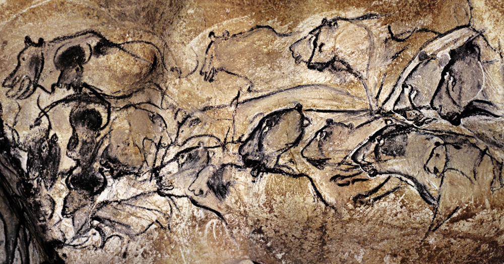 Lions of Chauvet cave, France