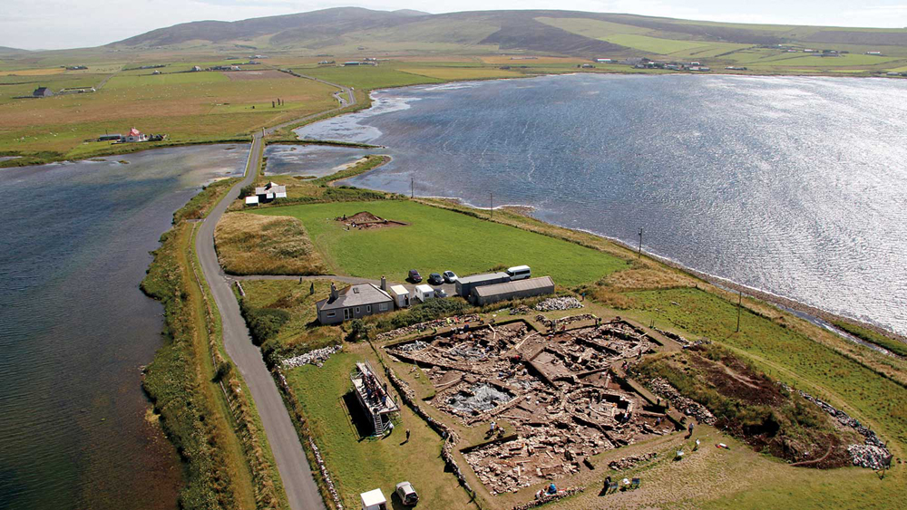 This complex prehistoric environment is a World Heritage site known as the Heart of Neolithic Orkney, and the Ness of Brodgar appears to be the anchor piece