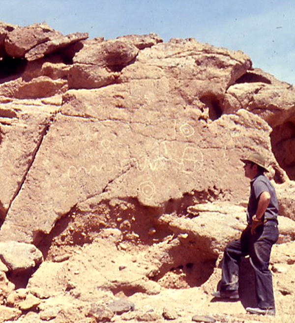 Rock Art Petroglyph Carvings Nevada America