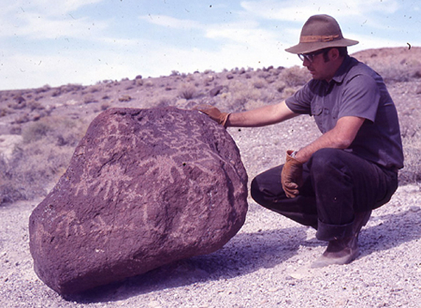 Rock Art Petroglyph Carvings Nevada America