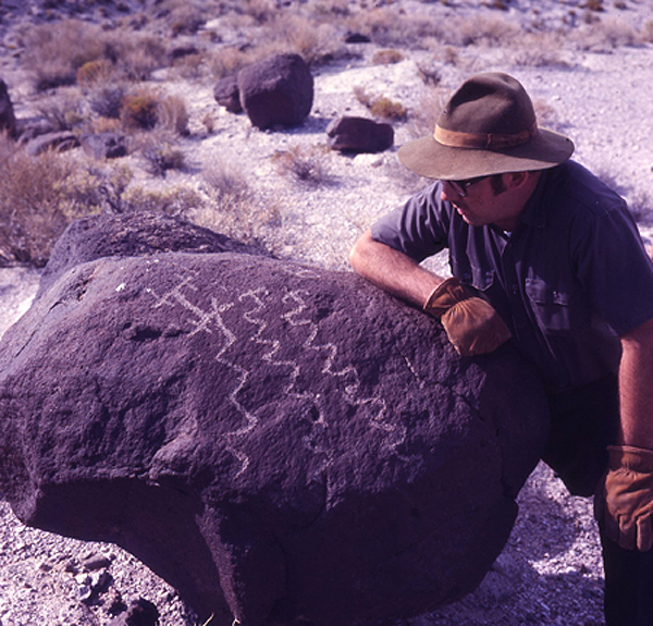 Rock Art Petroglyph Carvings Nevada America