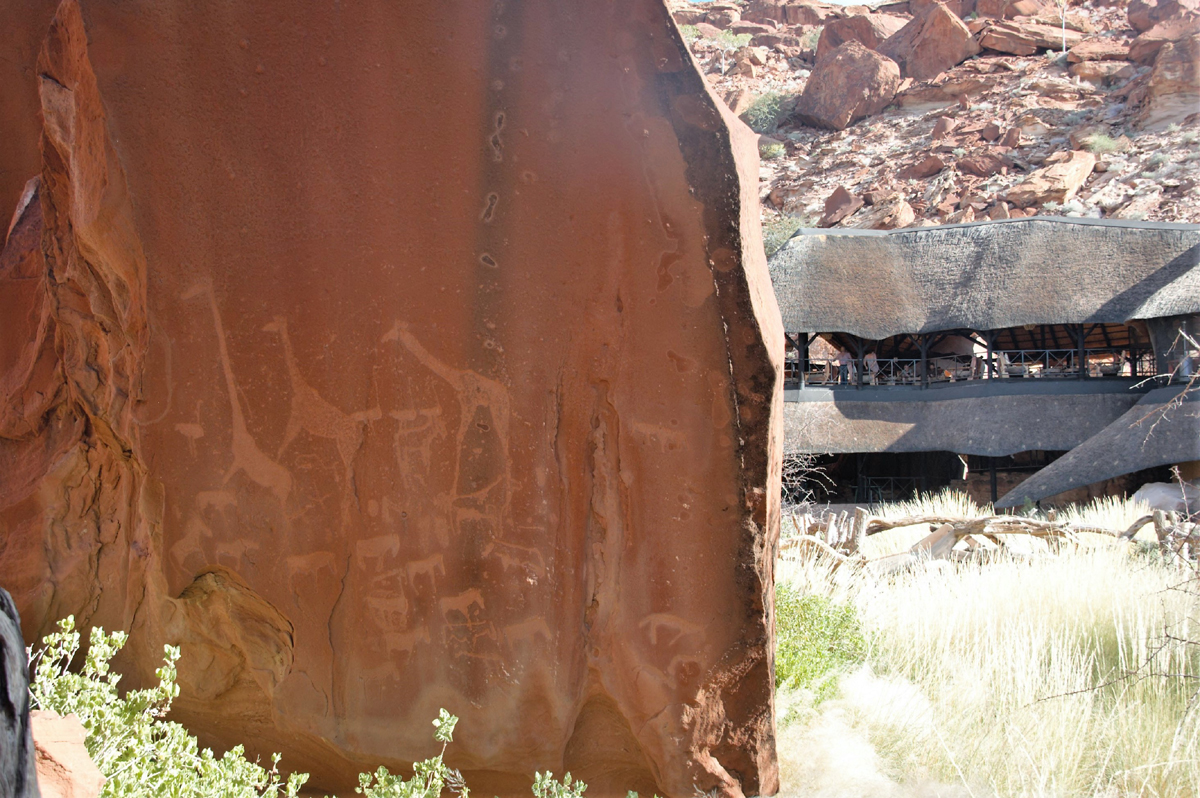 Rock art is part of the Twyfelfontein Country Lodge experience tourism