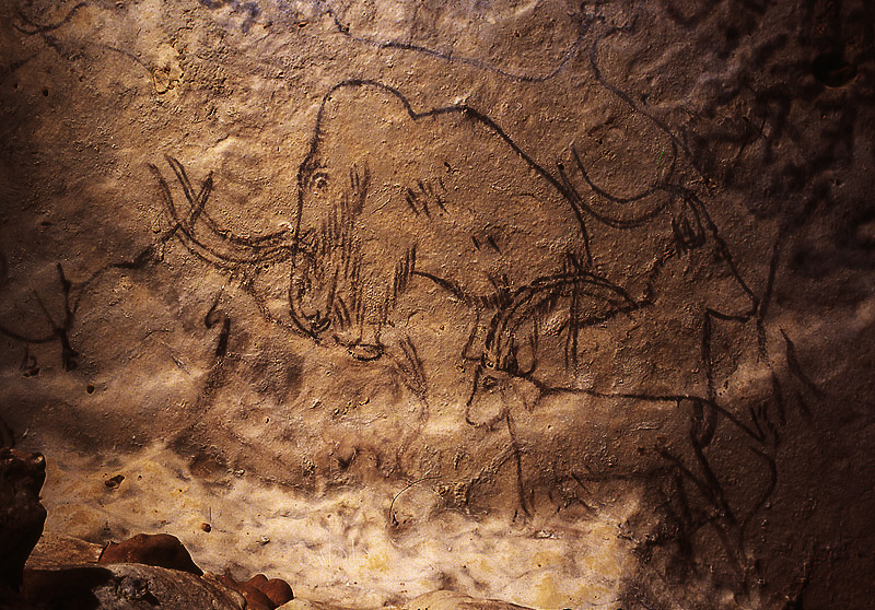 Rouffignac cave in France. Rock art