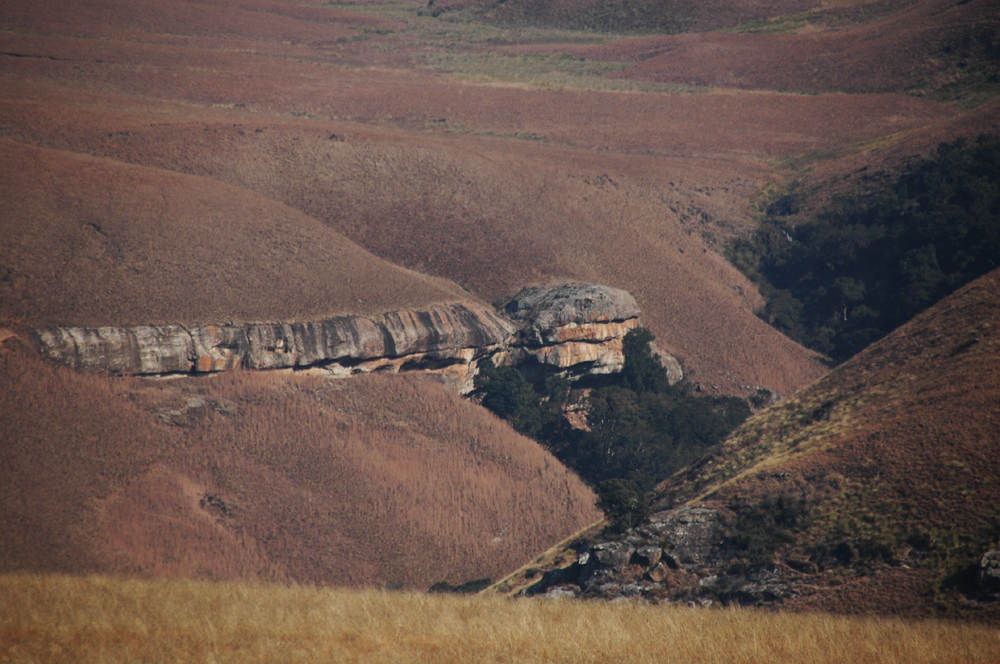 Rock art shelter in the Drakensberg Mountains