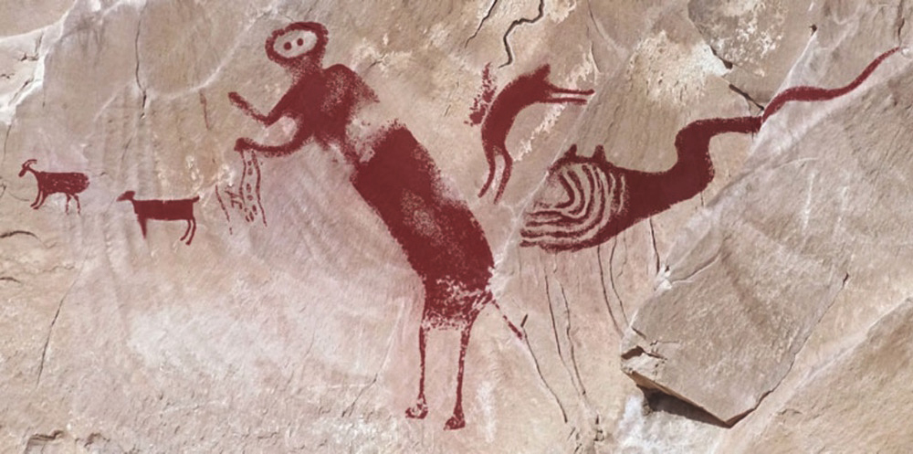 Rock paintings from Utah's Black dragon Canyon