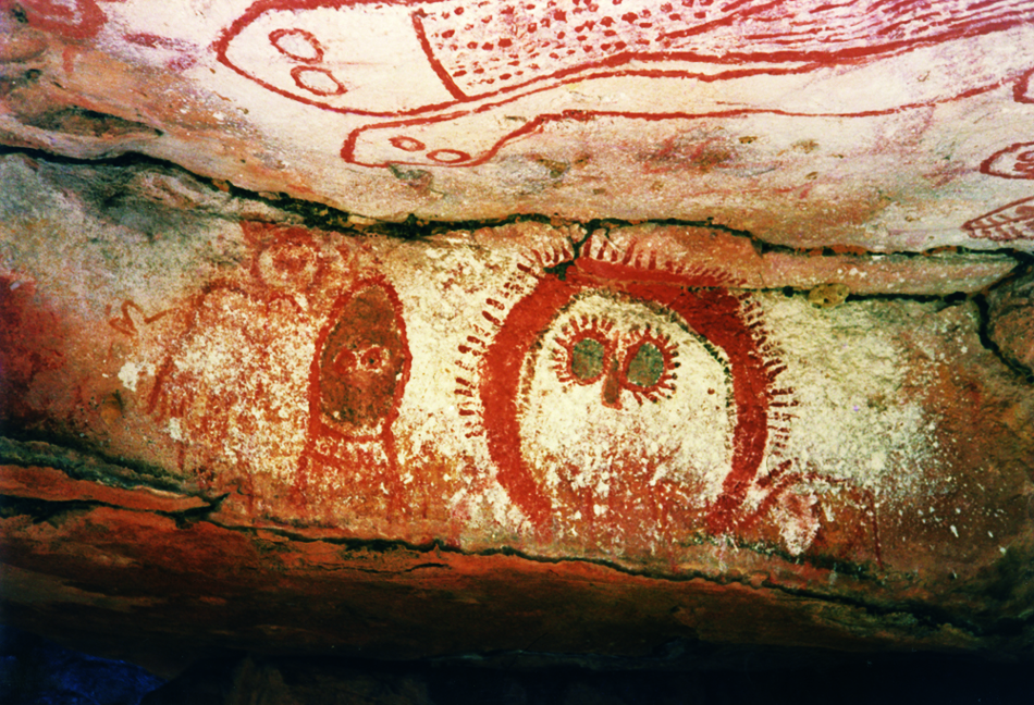 Wandjina paintings in Australia