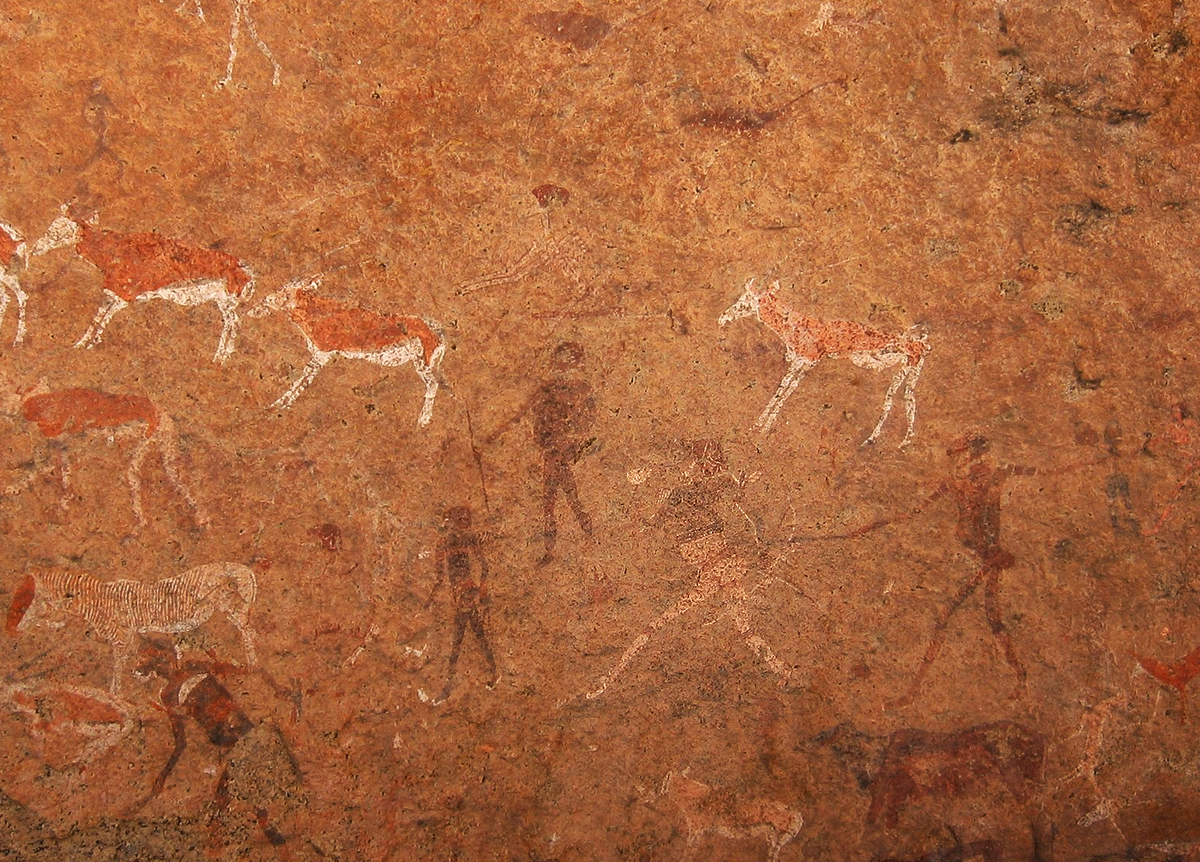 White Lady of Brandberg rock art, Namibia, Africa