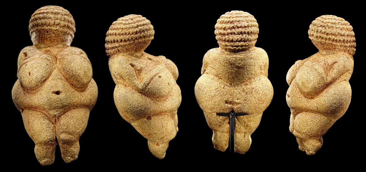 Ancient Artifacts Natural History Museum Vienna Austria Palaeolithic female figurines Venus Willendorf
