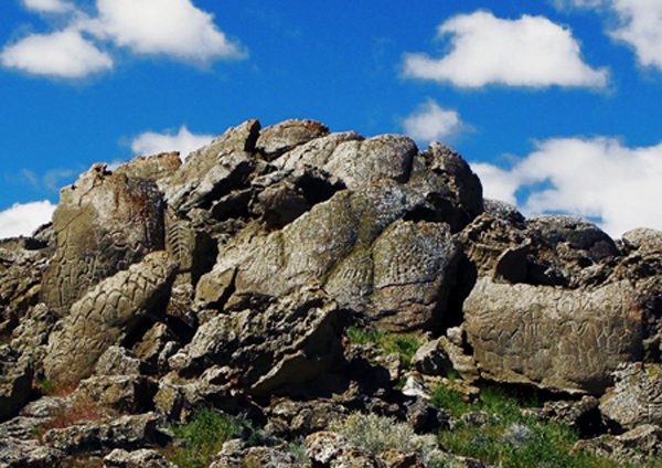 Rock Art Petroglyphs Winnemucca Lake Nevada USA America