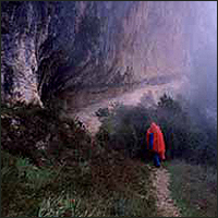 The path to the Chauvet Cave