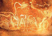 mammoth rock painting