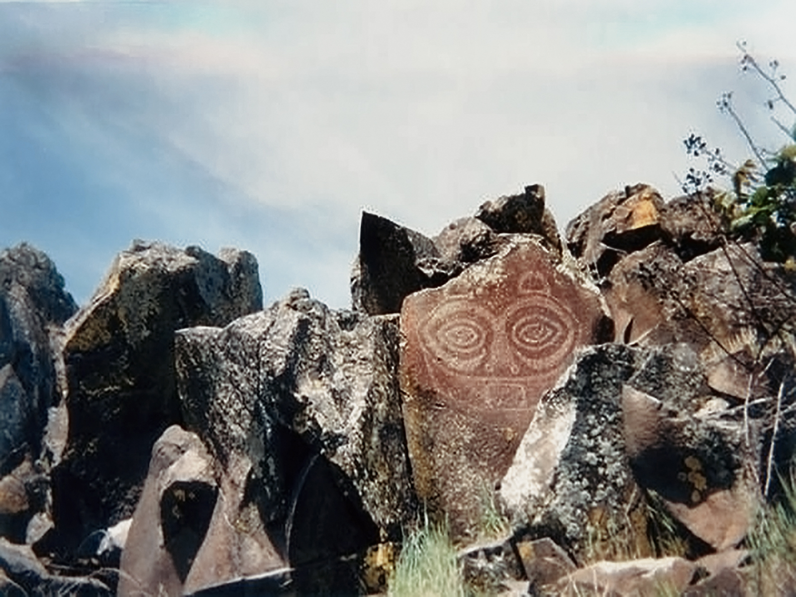 Oregon Territory America Rock Art Petroglyphs Pictographs