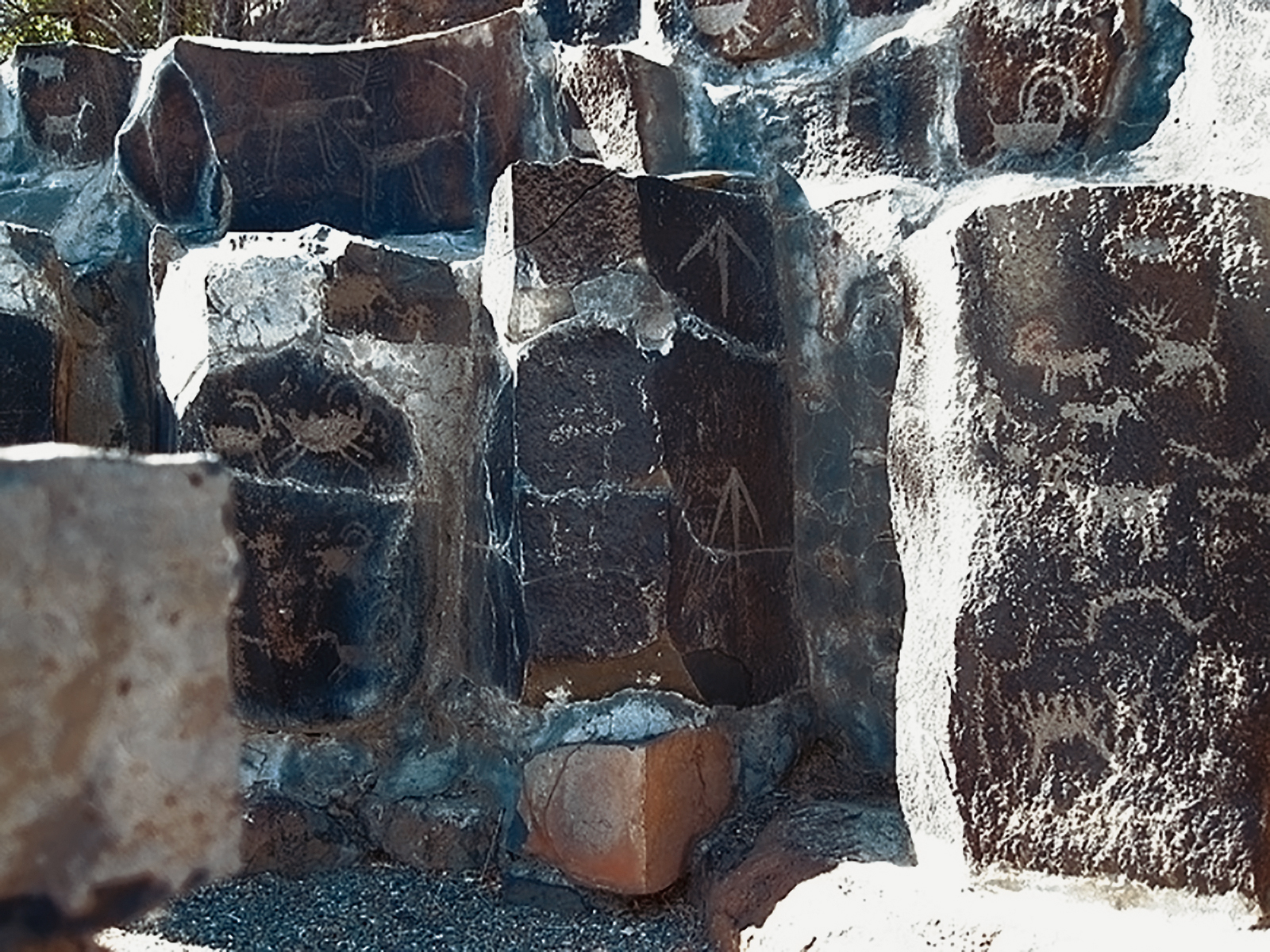 Oregon Territory America Rock Art Petroglyphs Pictographs