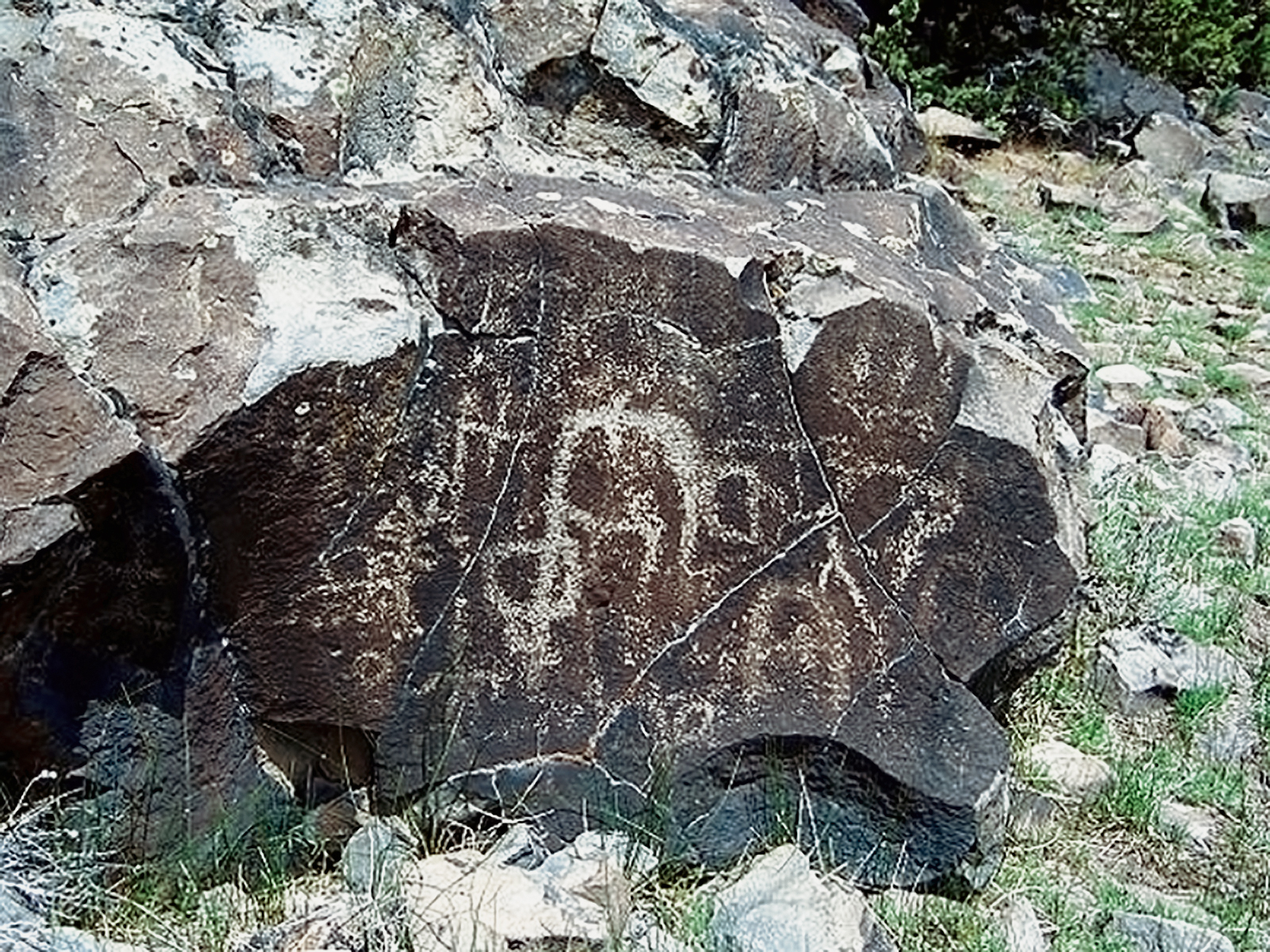 Oregon Territory America Rock Art Petroglyphs Pictographs