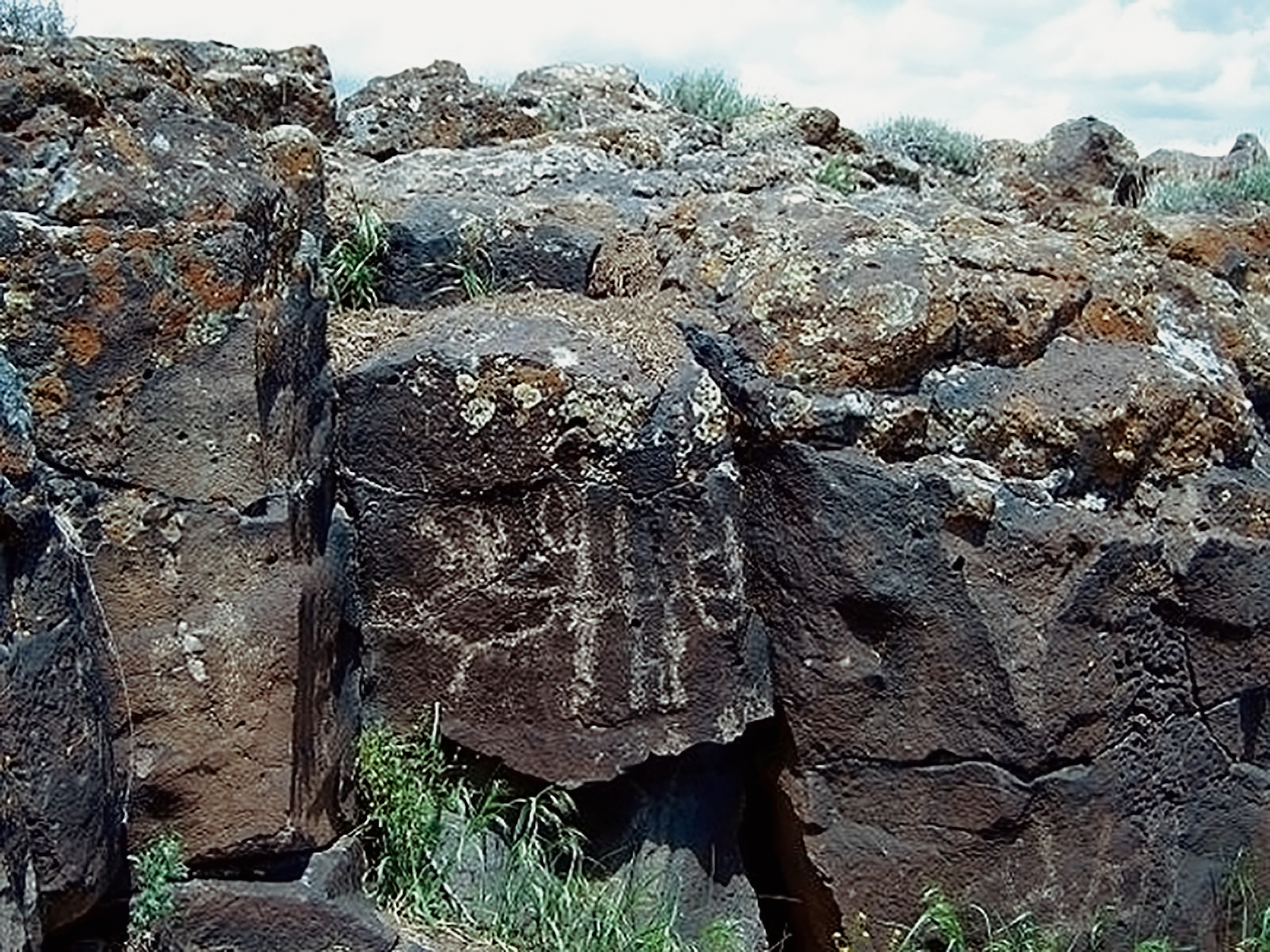 Oregon Territory America Rock Art Petroglyphs Pictographs