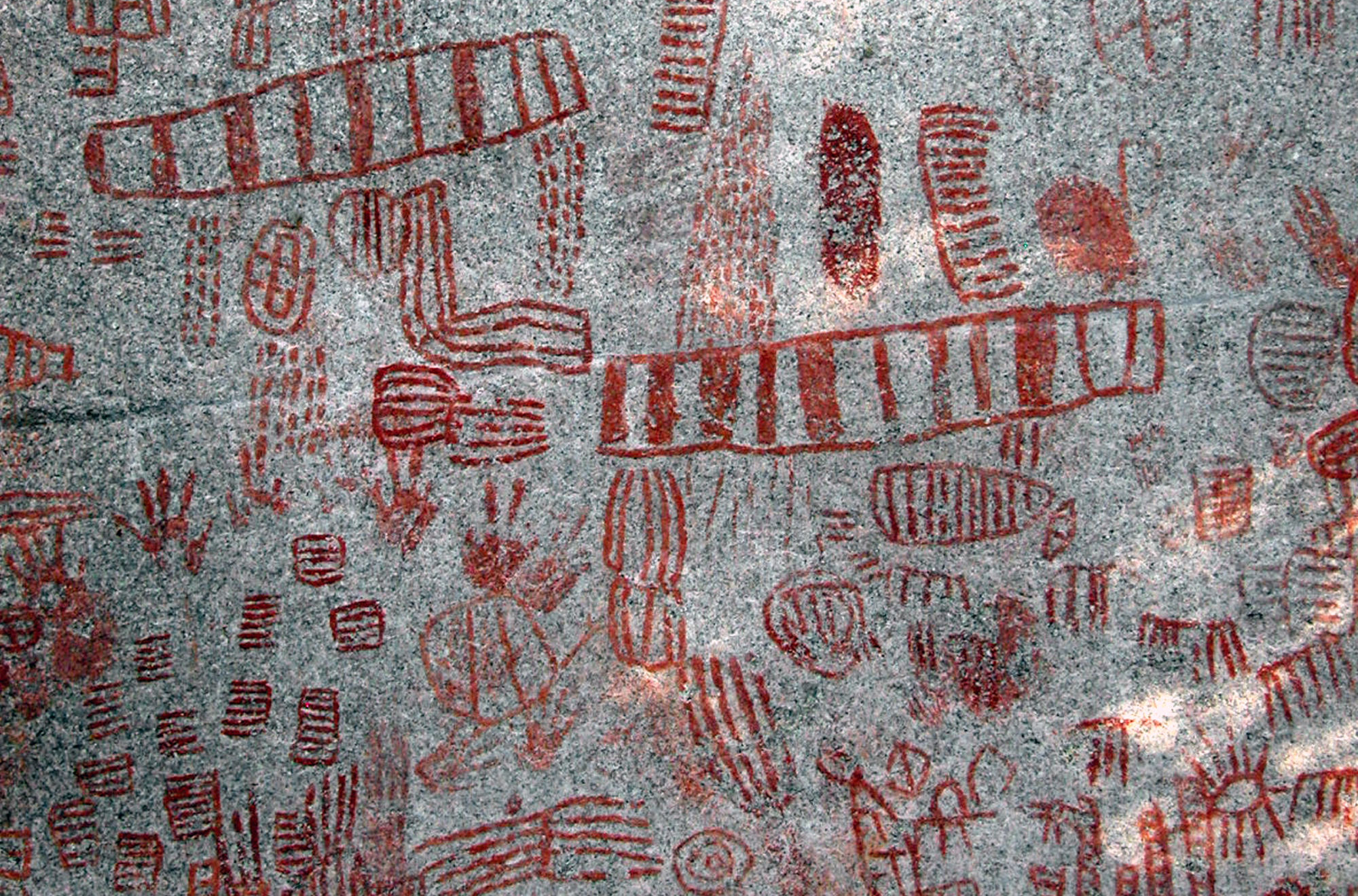 Bradshaw Foundation Pygmy Rock Art Paintings Engravings hunter-gatherer Africa African geometric designs Schematic Art Zone Batwa