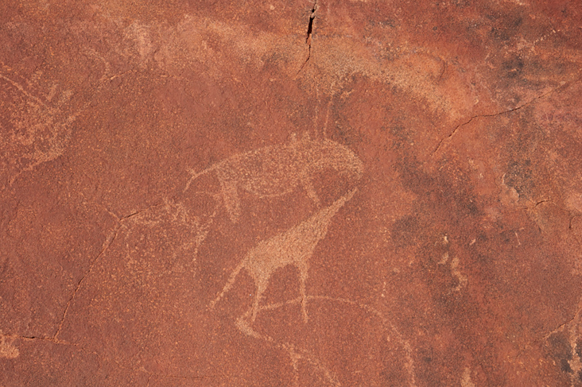 Bradshaw Foundation Rock Art Engraving Engravings Namibia Twyfelfontein /Ui- //aes UNESCO World Heritage Site Africa Rock Art Network RAN