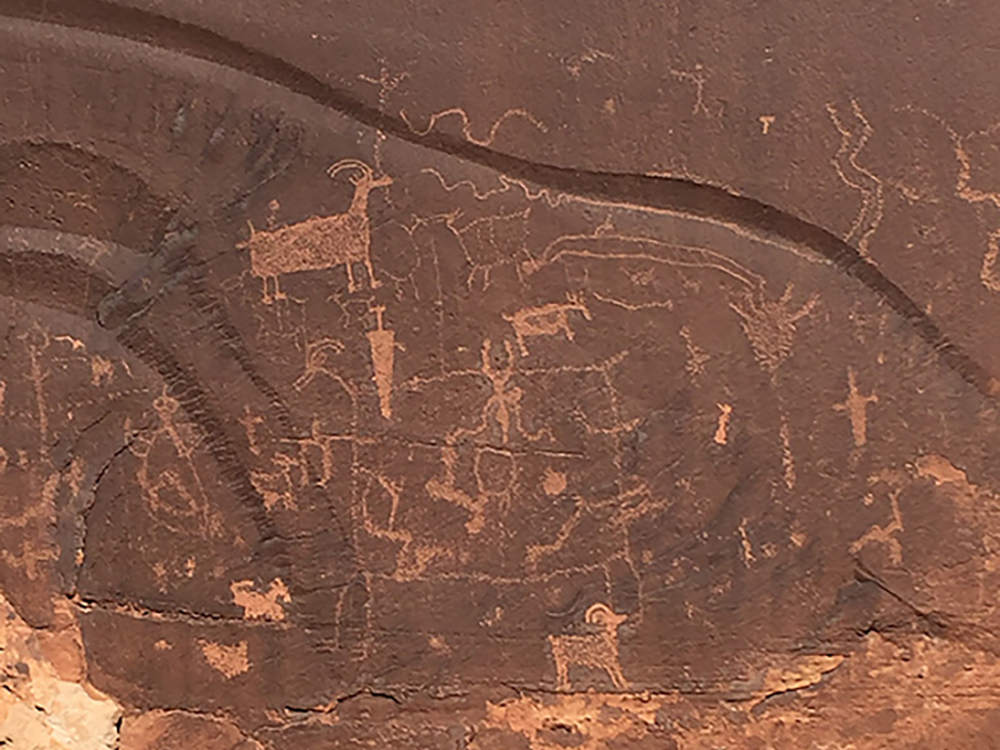 Rock Art Moab Region Utah Petroglyphs Pictographs America USA Archaeology Bradshaw Foundation