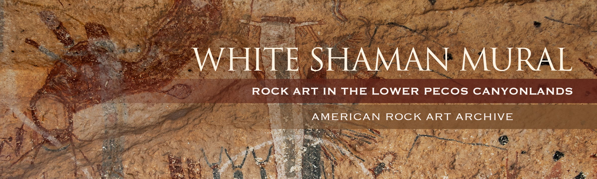 White Shaman Panel Lower Pecos Canyonlands Rock Art America Texas United States Petroglyphs Pictographs Archaeology Prehistory Rockart