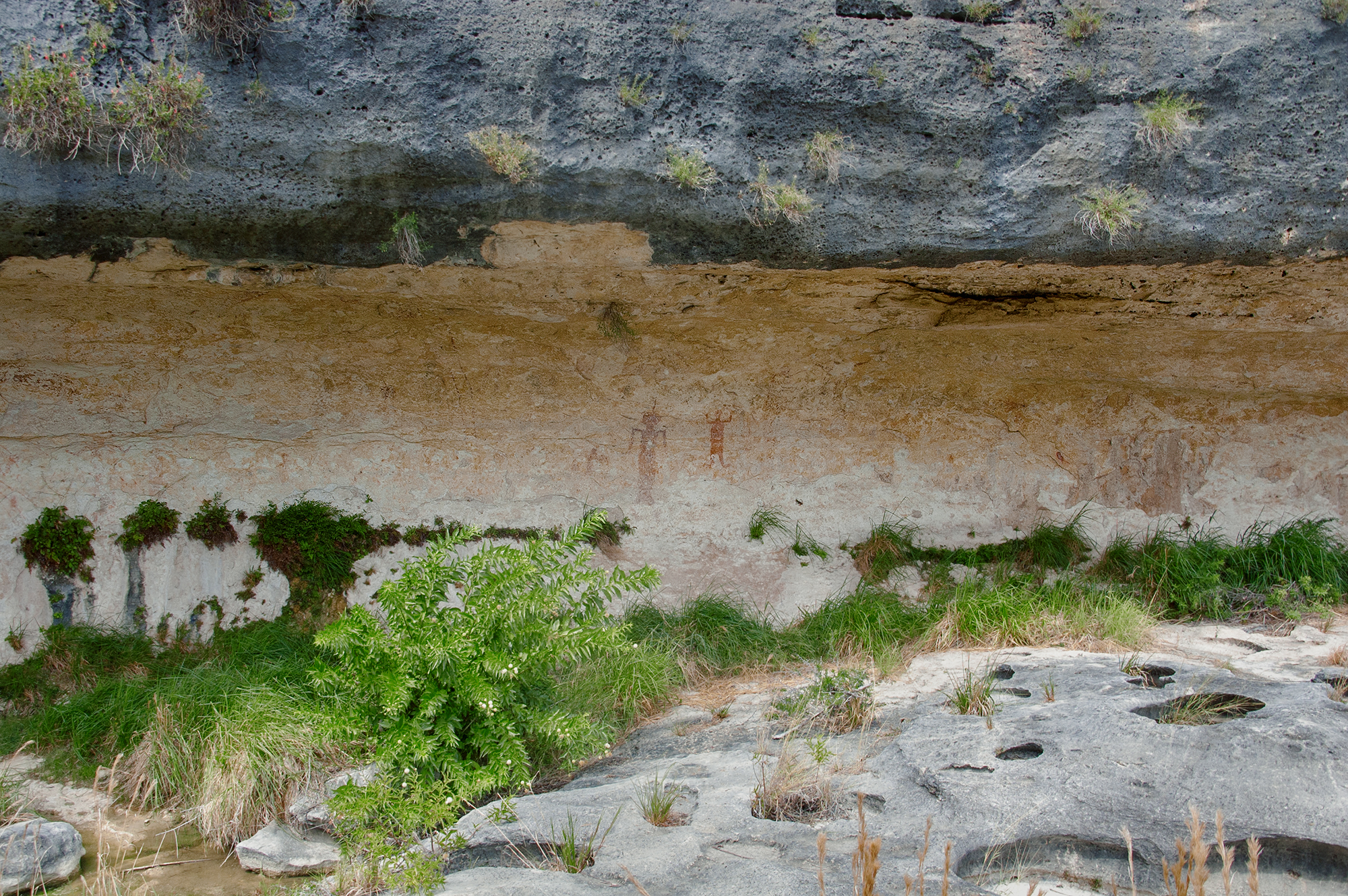 Painted Shelter Lower Pecos Canyonlands Rock Art America Texas United States Petroglyphs Pictographs Archaeology Prehistory Rockart