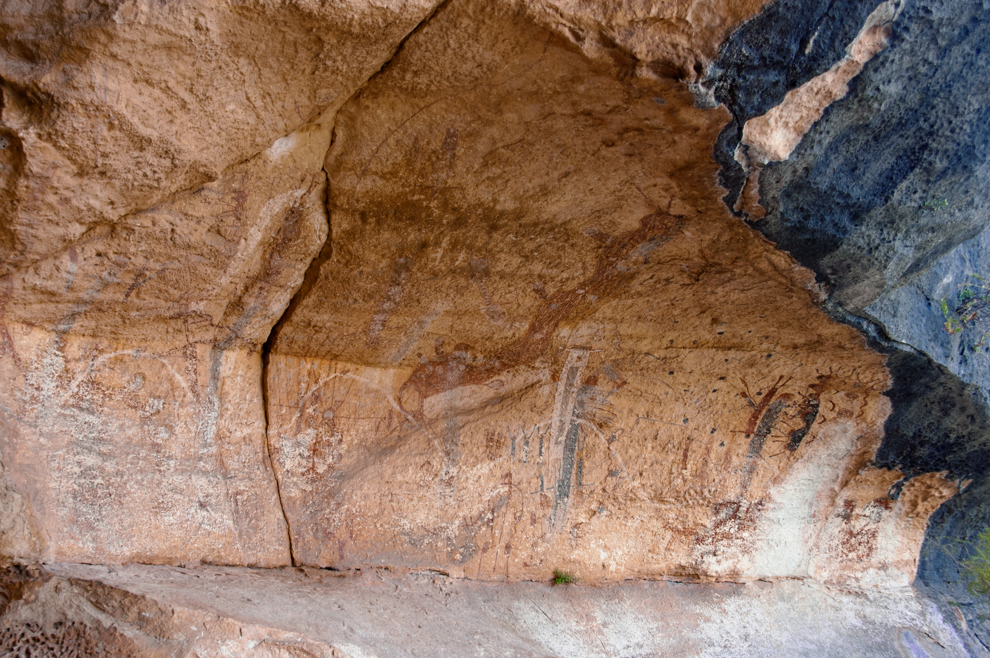 Painted Shelter Lower Pecos Canyonlands Rock Art America Texas United States Petroglyphs Pictographs Archaeology Prehistory Rockart