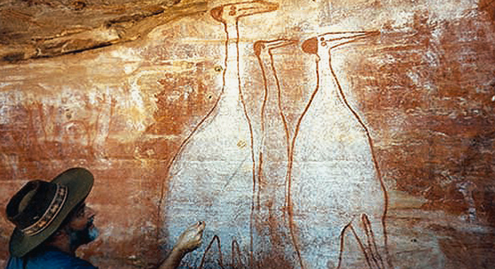 The Kimberley Rock Art North West Australia Cranes