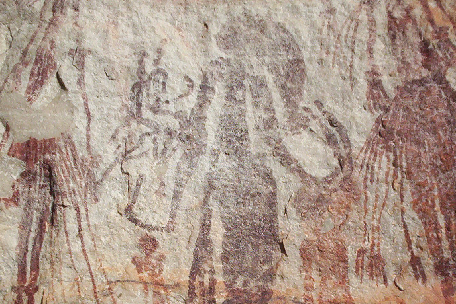 Gwion motif rock art from the Kimberley