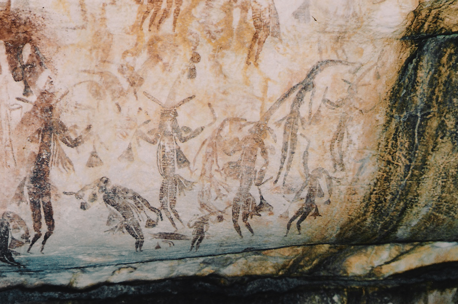 Gwion motif rock art from the Kimberley