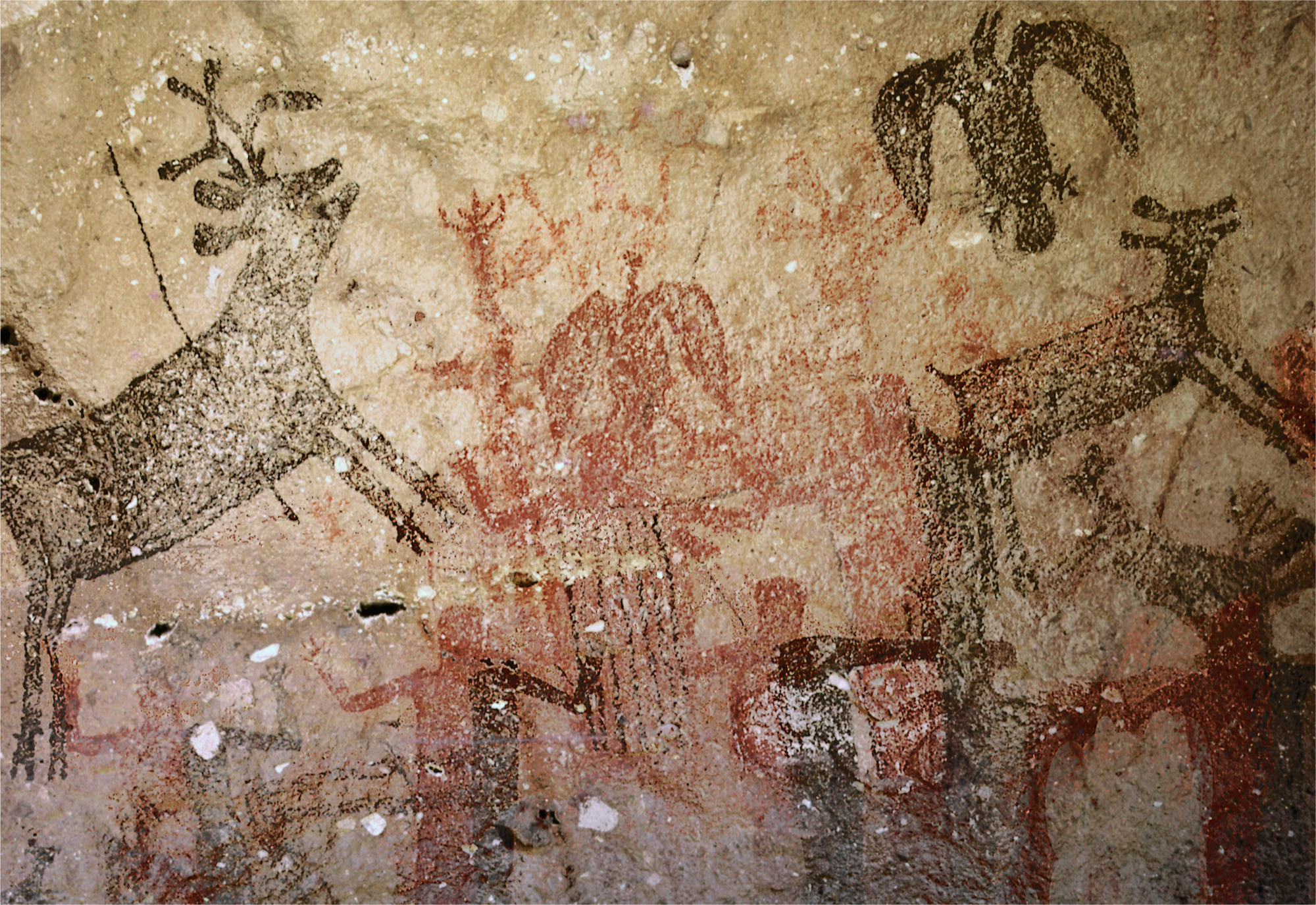 Cueva de la Soledad Cave Art Paintings Baja California Peninsula Mexico California Bradshaw Foundation
