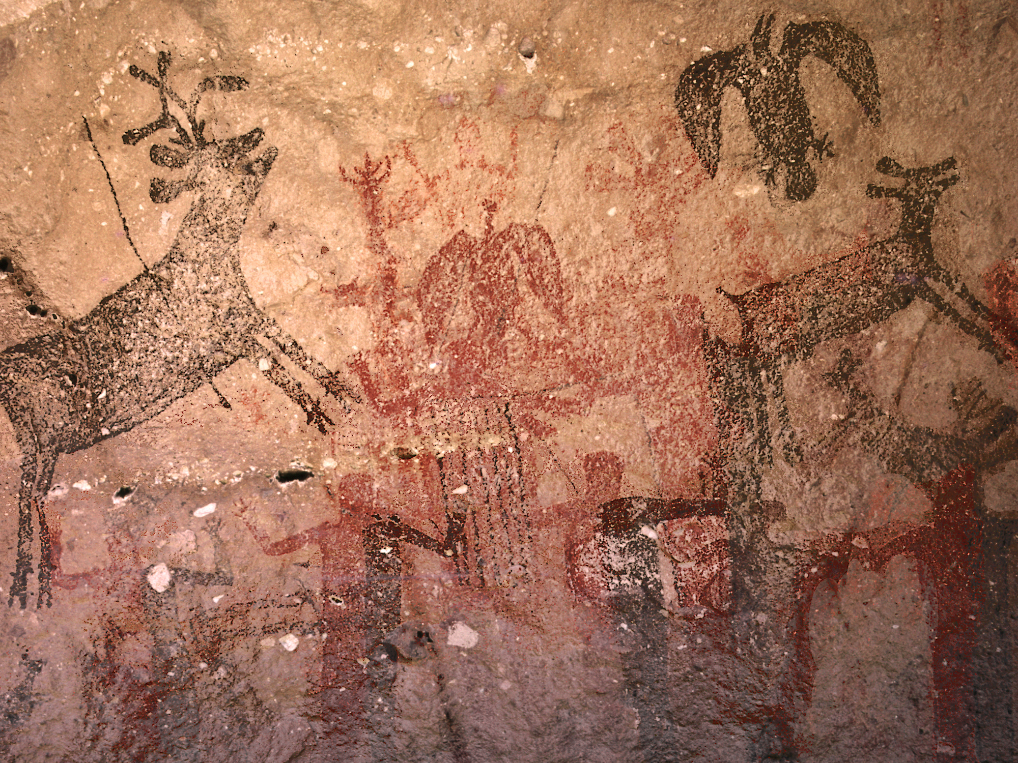 Rock Art Cave Paintings Petroglyphs Pictographs Baja California Mexico Archaeology USA America Bradshaw Foundation