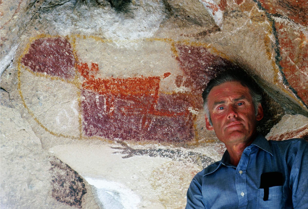 Harry W Crosby Cave Rock Art Paintings Baja California Mexico USA America Bradshaw Foundation Petroglyphs Pictographs