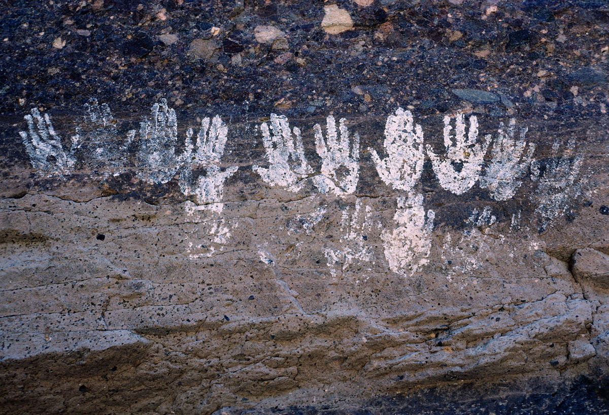 La Trinidad Cave Rock Art Paintings Baja California Mexico USA America Bradshaw Foundation Petroglyphs Pictographs
