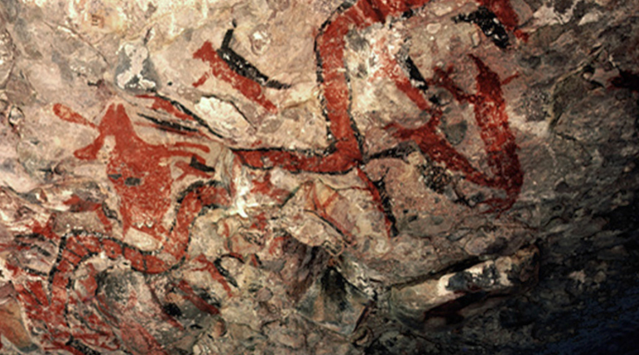 Rock Art Cave Paintings Serpent Cave Baja California Mexico Archaeology Prehistory