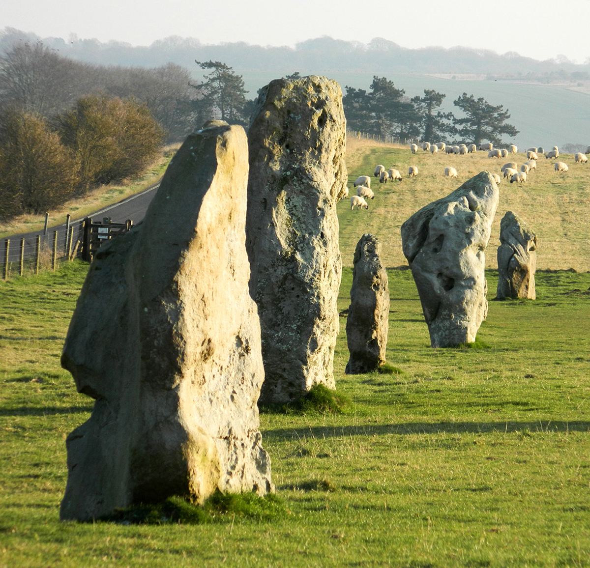 Avebury largest prehistoric stone circle World Heritage Site English Wiltshire Neolithic Bronze age landscape