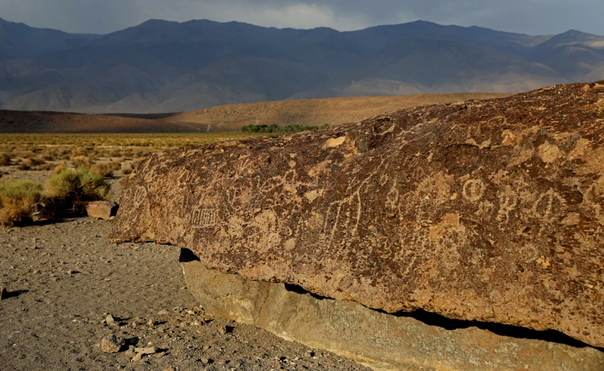 Caltech sacred Native American petroglyph site Bishop California Fish Slough