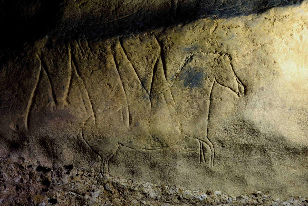 Experts discover trove 15,000 year animal carvings Spanish cave discovery prehistoric Palaeolithic