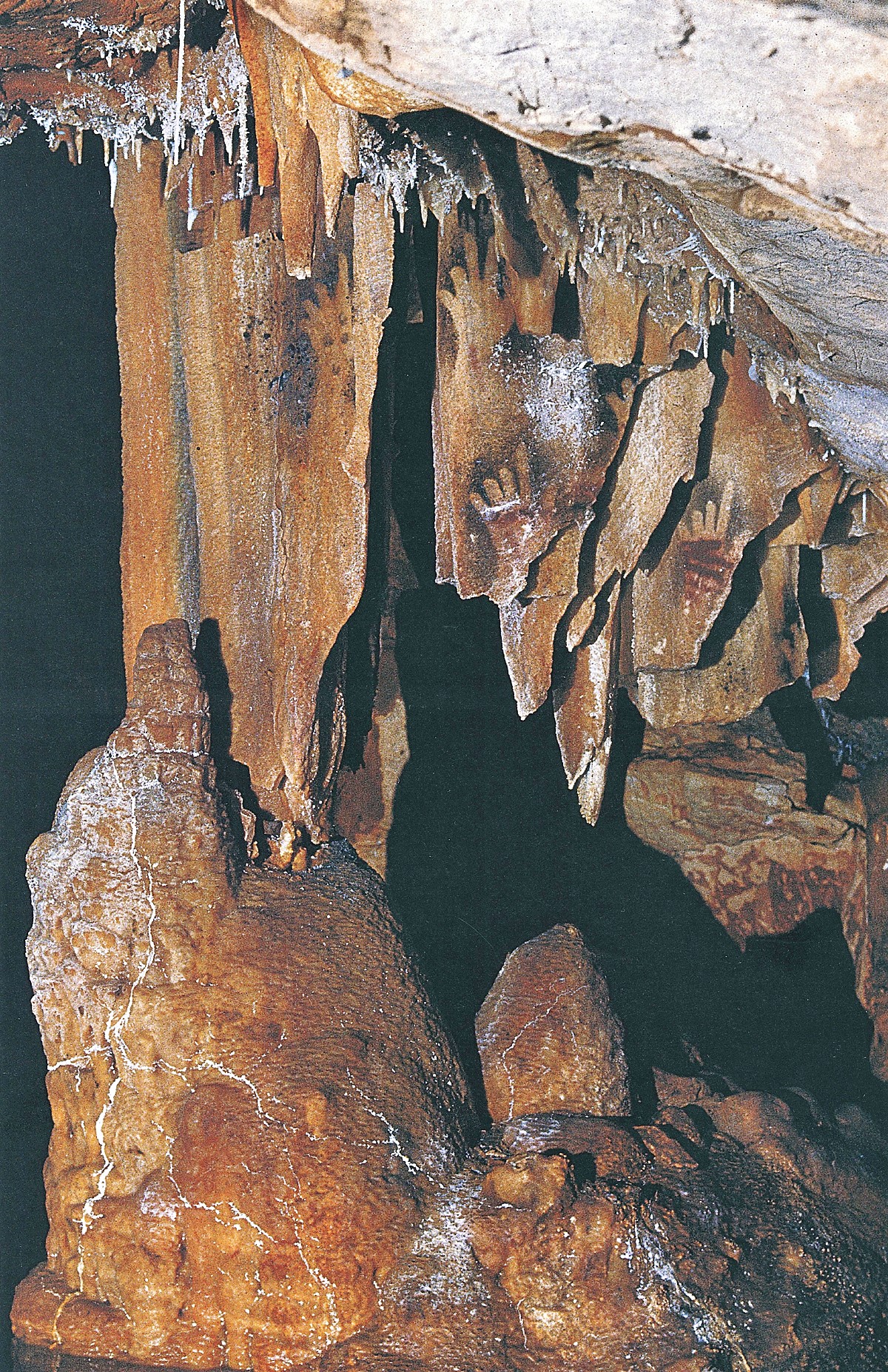Cosquer Cave hand stencils cave art paintings France